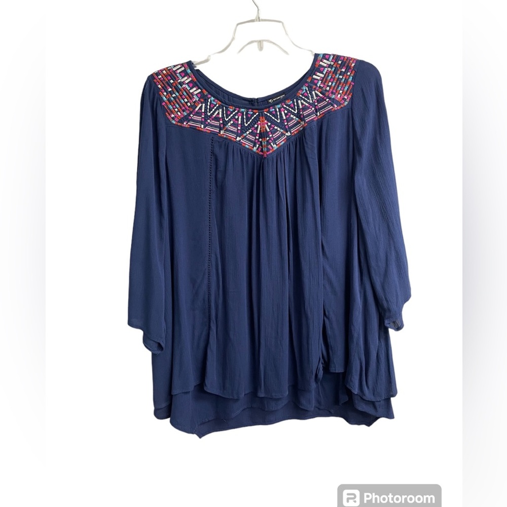Women’s Navy Blue Blouse Size 2X